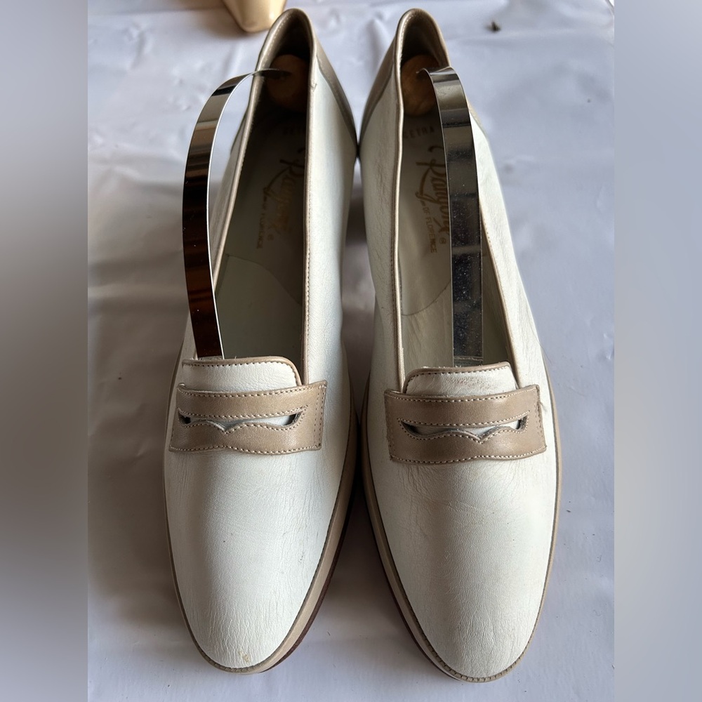 Rangoni Cream and Tan Women's Loafers